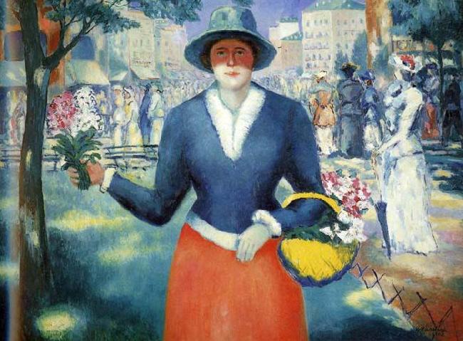 Kazimir Malevich Flowergirl oil painting image